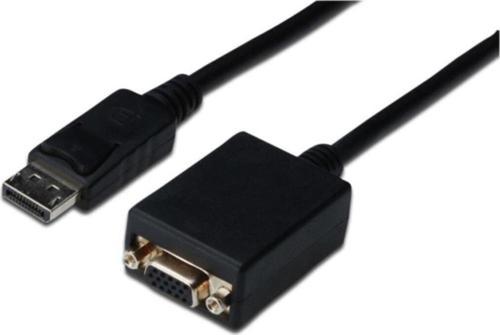 Displayport (Dp) Vga Adaptörü, Dp Erkek - Hd15 Dişi, 0.15 Metre Dp M / Vga F, 0.15M