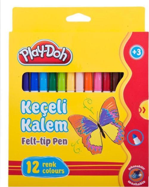 Play-Doh Keçeli Kalem Karton Kutu 5 Mm 12 Renk Play-Ke007 No Color