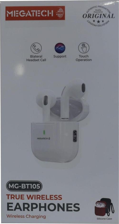 Mg-Bt105 True Earphones Bluetooth Kablosuz Kulaklık beyaz