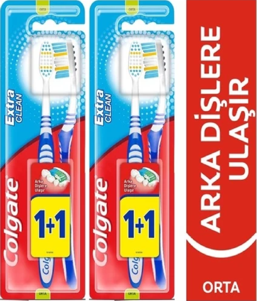 Diş Fırçası Extra Clean 1+1	(2 ADET )