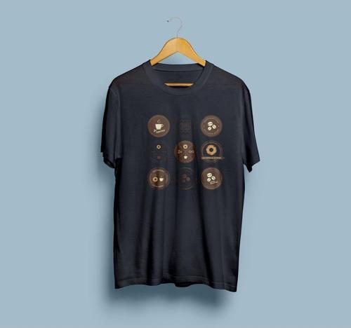 Oversize Kahve Çekirdekleri / Coffee Roasters tasarım unisex T-shirt