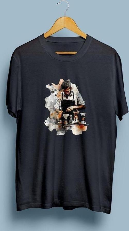 Oversize Barista Tasarım unisex T-shirt