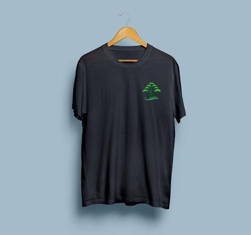 Oversize Ağaç ve Yeşil Tasarım unisex T-shirt