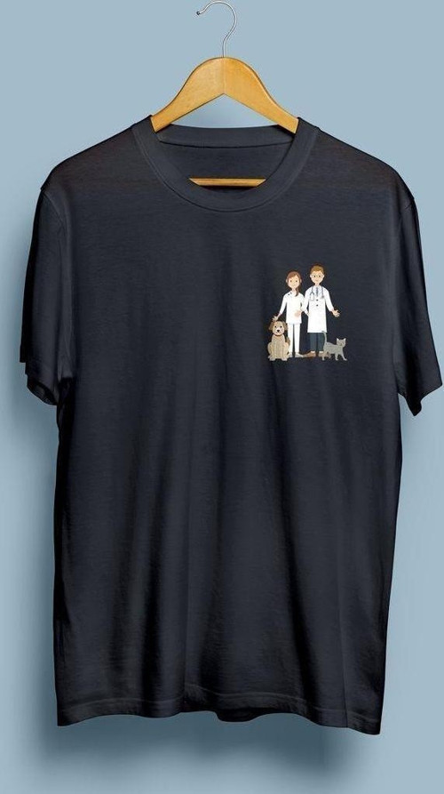 Oversize Veteriner / Vet Cep logolu unisex T-shirt