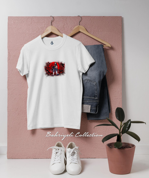 Oversize Itachi Uchiha Naruto Uzumaki Tasarımlı Unisex T-Shirt