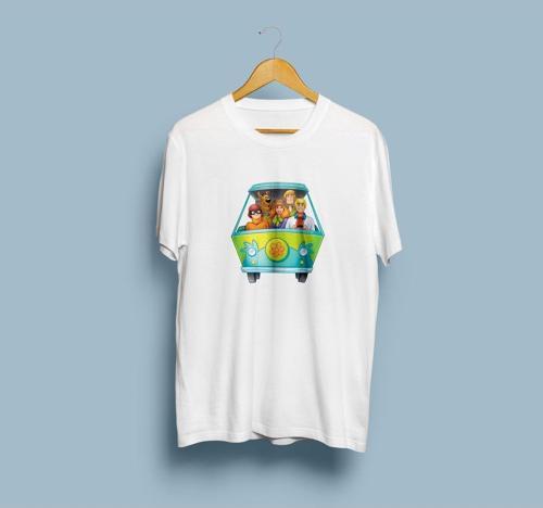 Oversize Scooby Doo tasarım unisex T-shirt