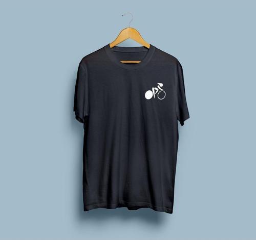 Oversize Olimpiyat Oyunları Bisiklet Logolu unisex T-shirt