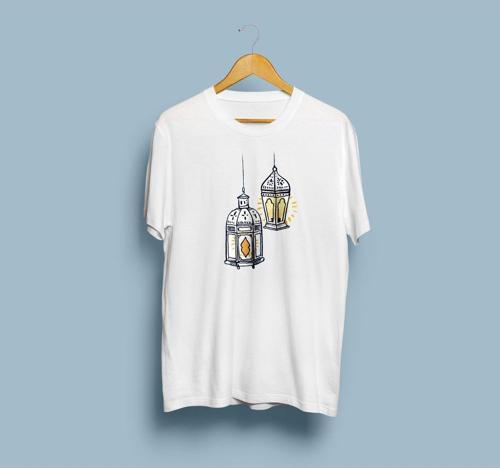 Oversize Ramazan ve Kurban Bayramı 2. Tasarım unisex T-shirt