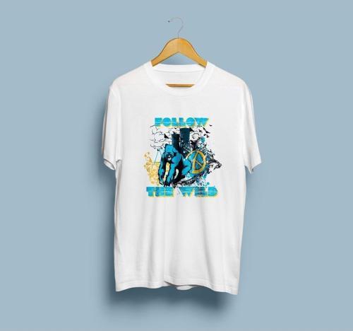Oversize Follow The Wild Tasarım unisex T-shirt