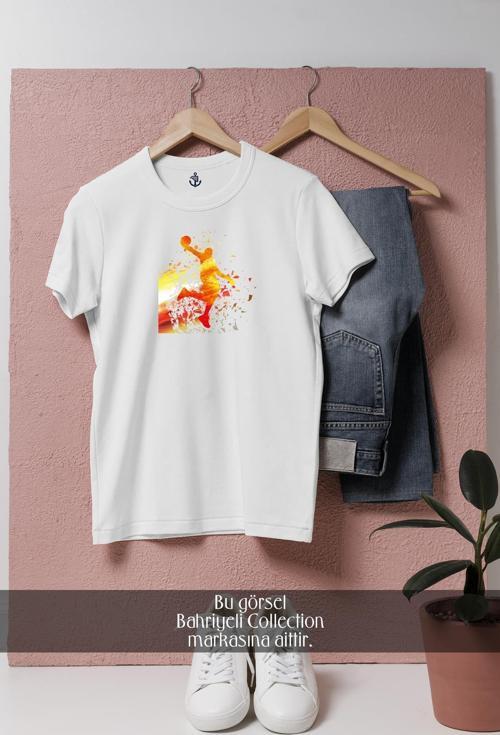Oversize Basketbol Oyuncu  Tasarımlı Unisex T-Shirt