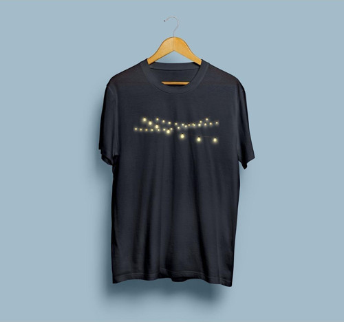 Oversize Ramazan ve Kurban Bayramı Işıklar Tasarım unisex T-shirt