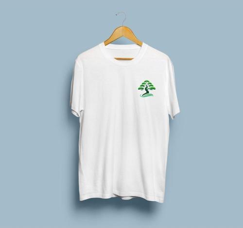 Oversize Ağaç ve Yeşil Tasarım unisex T-shirt