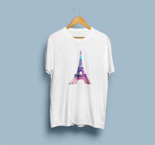 Oversize Eyfel Kulesi / Eiffel Tower Tasarım unisex T-shirt