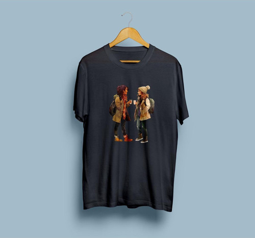 Oversize Best Friend / En iyi arkadaş Tasarım T-shirt