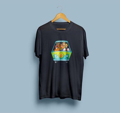 Oversize Scooby Doo tasarım unisex T-shirt