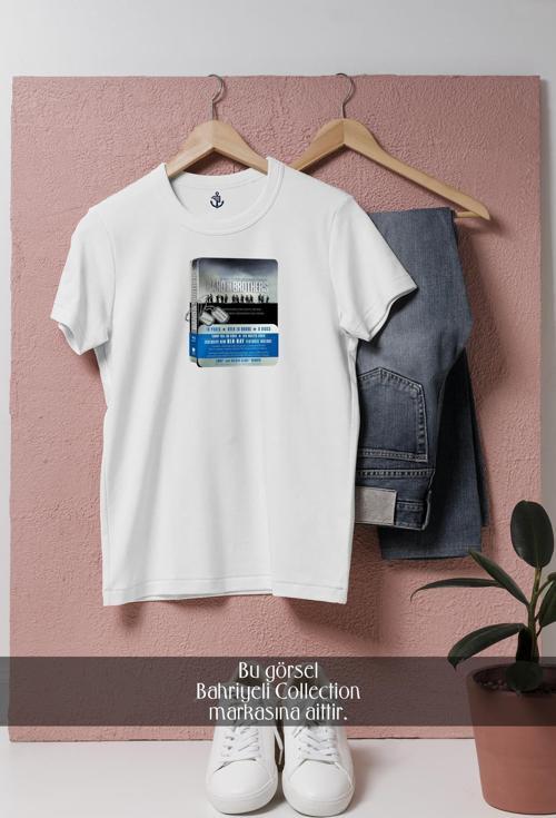 Oversize Blu-Ray Disc Beyond Band Of Brothers  Tasarımlı Unisex T-Shirt