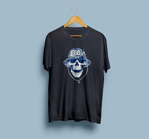 Oversize Salt Rock Kuru Kafa Tasarım unisex T-shirt