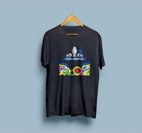Oversize Copa America Tasarım unisex T-shirt