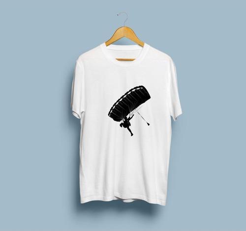 Oversize Yamaç paraşütü tasarım unisex T-shirt