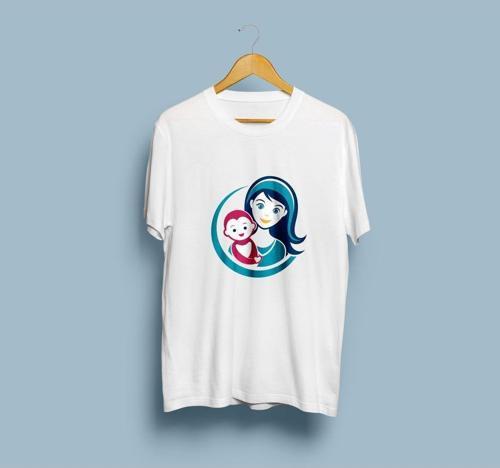 Oversize Anne ve Çocuk tasarım unisex T-shirt