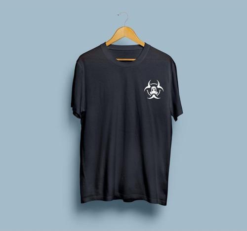 Oversize Biohazard Gaz Maskesi tasarım unisex T-shirt