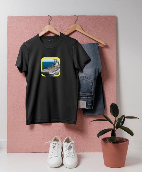 Oversize Uçak Gemisi / Aircraft Carrier Tasarım unisex T-shirt