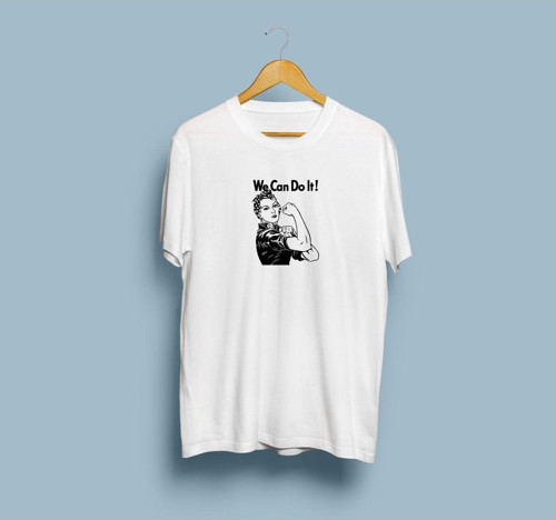 Oversize Bunu Yapabiliriz Kadın Gücü Tasarım unisex T-shirt