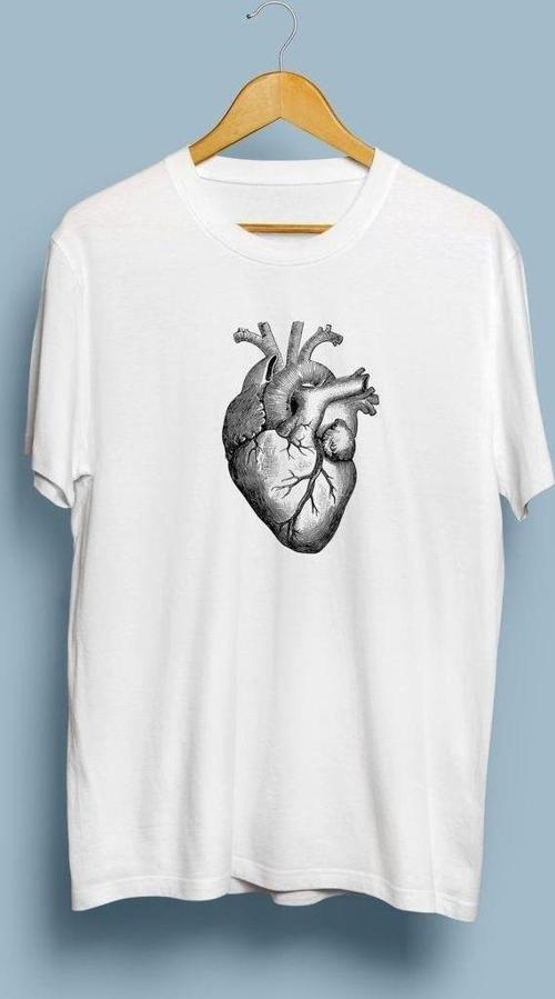 Oversize Kalp / ciğer Kalp ve Damar Cerrahisi Tasarım unisex T-shirt