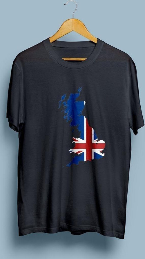 Oversize England / İngiltere Haritası tasarım unisex T-shirt