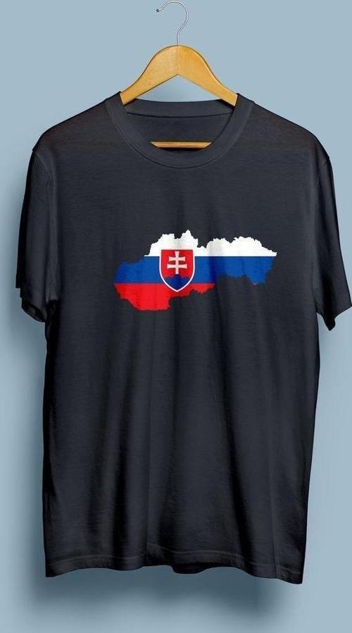 Oversize Slovakia / Slovakya Haritası cep tasarım unisex T-shirt