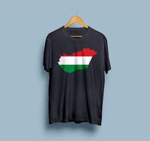 Oversize Hungary / Macaristan Haritası tasarım unisex T-shirt