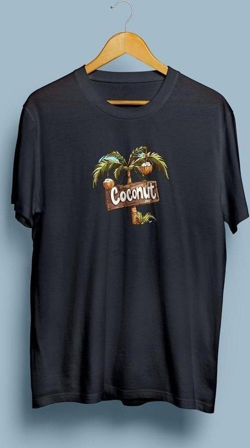 Oversize Coconut / Hindistan Cevizi Tasarım unisex T-shirt
