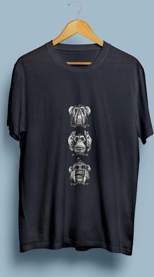 Oversize Şaşırmış Maymun surat unisex T-shirt