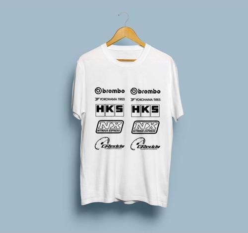 Oversize Lastik ve Fren Markaları Unisex T-shirt