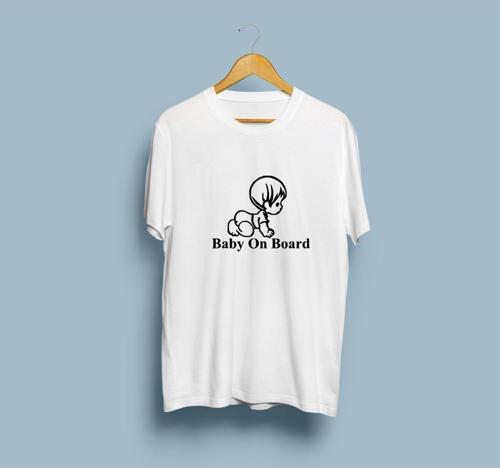 Oversize Baby on Board / Arabada Bebek var Tasarım unisex T-shirt