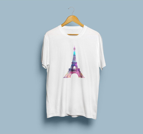 Oversize Eyfel Kulesi / Eiffel Tower Tasarım unisex T-shirt