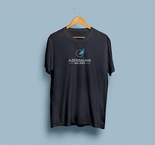 Oversize Azerbaıjan Airlines Baskılı Unisex T-shirt