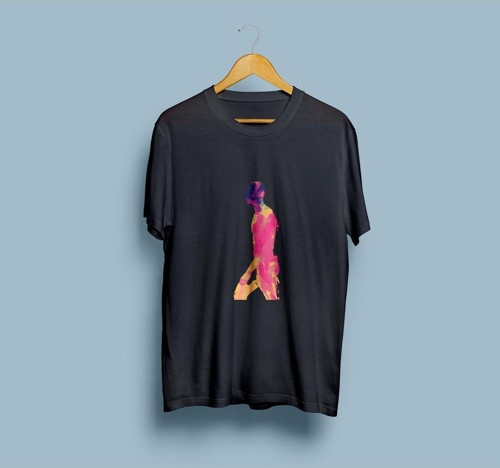 Oversize Renklendirilmiş İnsan Vücudu tasarım unisex T-shirt