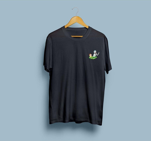 Oversize Rick and Morty Baskılı Unisex T-shirt