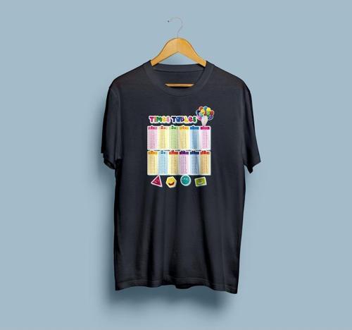Oversize Çarpım Tablosu Tasarım Unisex T-shirt