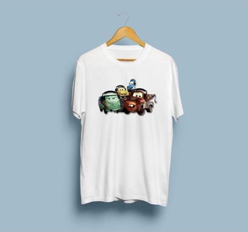 Oversize Disney Arabalar / Cars tasarım Unisex T-shirt