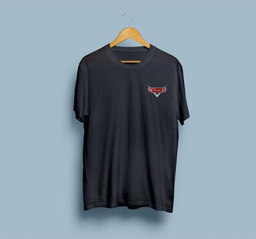 Oversize CARS Logo Baskılı Unisex T-shirt