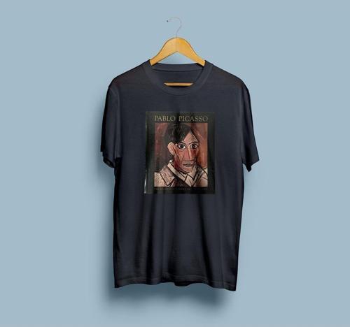 Oversize Pablo Picasso Tasarım Unisex T-shirt