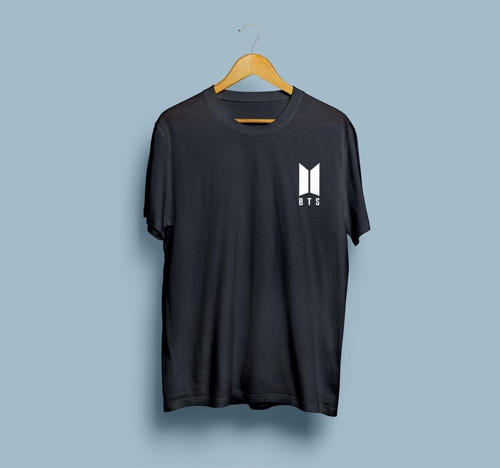 Oversize BTS baskılı tasarım unisex T-shirt