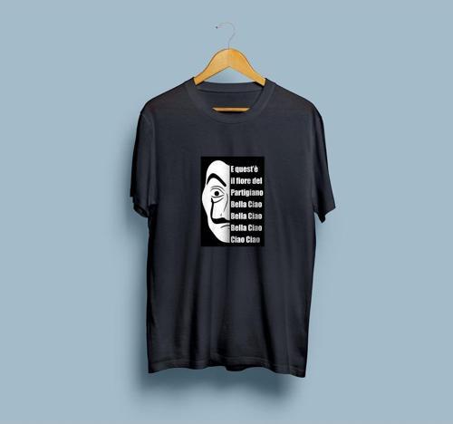 Oversize La Casa De Papel Bella Ciao Tasarım Unisex T-shirt