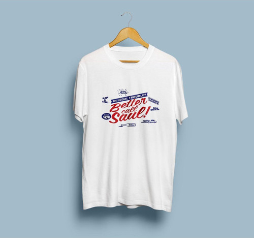 Oversize Better Call Saul Tasarım Unisex T-shirt