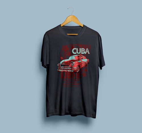 Oversize Cuba Libre Tasarım Unisex T-shirt