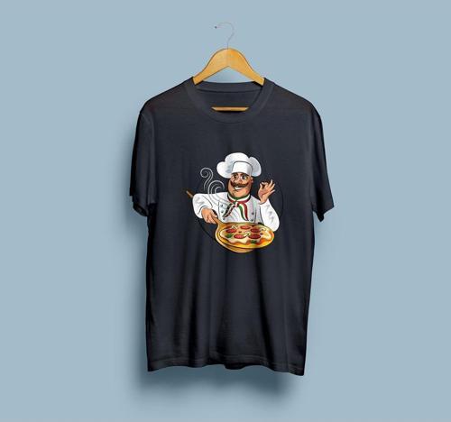 Oversize Aşçı / Şef Baskılı Unisex T-shirt
