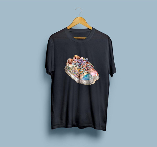Oversize Ayakkabı / Sneakers Tasarım unisex T-shirt