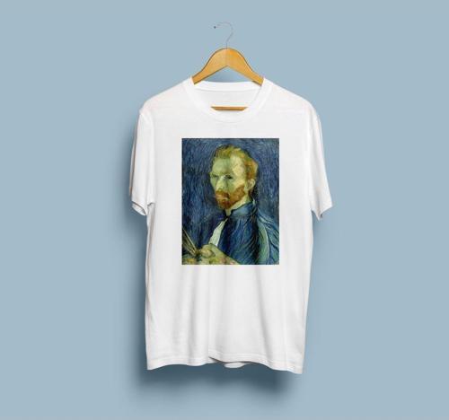 Oversize Vincent van Gogh Baskılı Unisex T-shirt